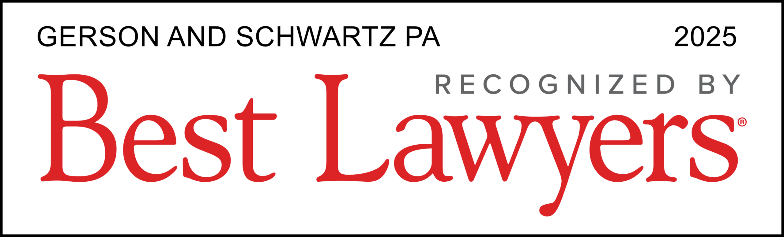 Recognized by Best Lawyers